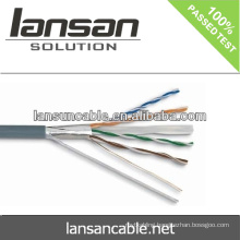 LANSAN High quality PVC /LSZH/ PE rohs 4 Pairs F/utp Cat5e Patch Cord Lan Cable 24awg